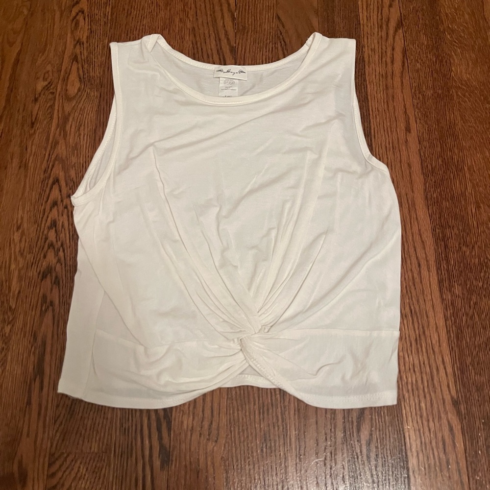white tank top